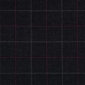 Medium Weight Hebridean Tartan Fabric - Clunie Charcoal