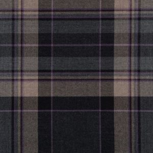 Medium Weight Hebridean Tartan Fabric - Clunie Burn Charcoal
