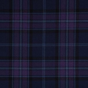 Medium Weight Hebridean Tartan Fabric - Scottish Thistle