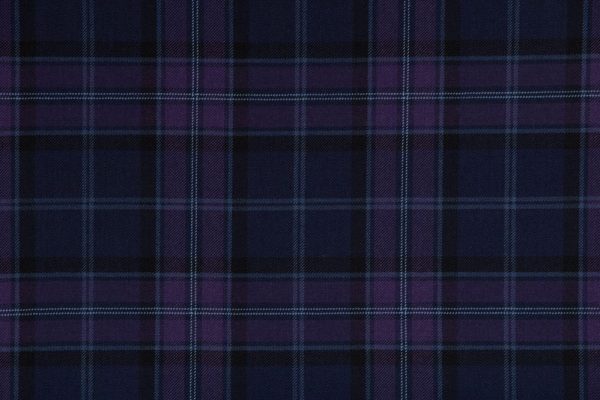 Medium Weight Hebridean Tartan Fabric - Scottish Thistle