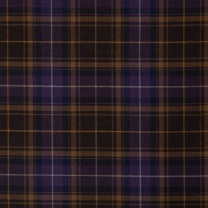 Medium Weight Hebridean Tartan Fabric - Scottish Peat