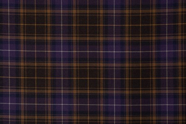 Medium Weight Hebridean Tartan Fabric - Scottish Peat