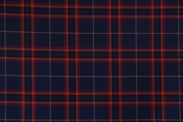 Medium Weight Hebridean Tartan Fabric - Gaelic Fire
