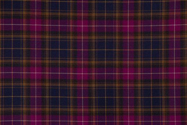 Medium Weight Hebridean Tartan Fabric - Highland Romance
