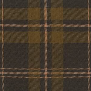 Medium Weight Hebridean Tartan Fabric - Dark Hebridean Peat