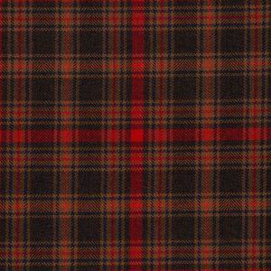 Medium Weight Hebridean Tartan Fabric - Highland Peat