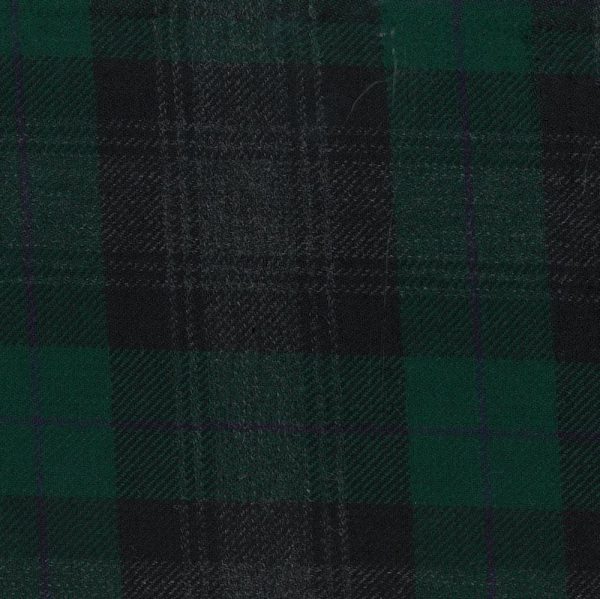 Medium Weight Hebridean Tartan Fabric - Black Watch