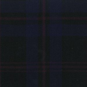 Medium Weight Hebridean Tartan Fabric - Dark Island Heather