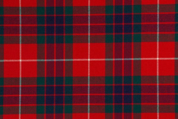 House of Edgar Heavy Weight Clan Tartan - Fraser Red Modern