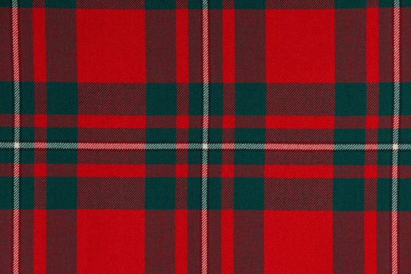 House of Edgar Heavy Weight Clan Tartan - MacGregor Red Modern
