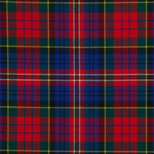 House of Edgar Heavy Weight Clan Tartan - MacPherson Red Modern