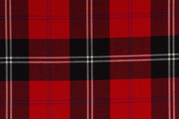 House of Edgar Heavy Weight Clan Tartan - Ramsay Red Modern