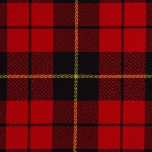 House of Edgar Heavy Weight Clan Tartan - Wallace Red Modern