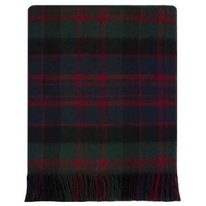 Lambswool Blanket - MacDonald Clan Modern Tartan