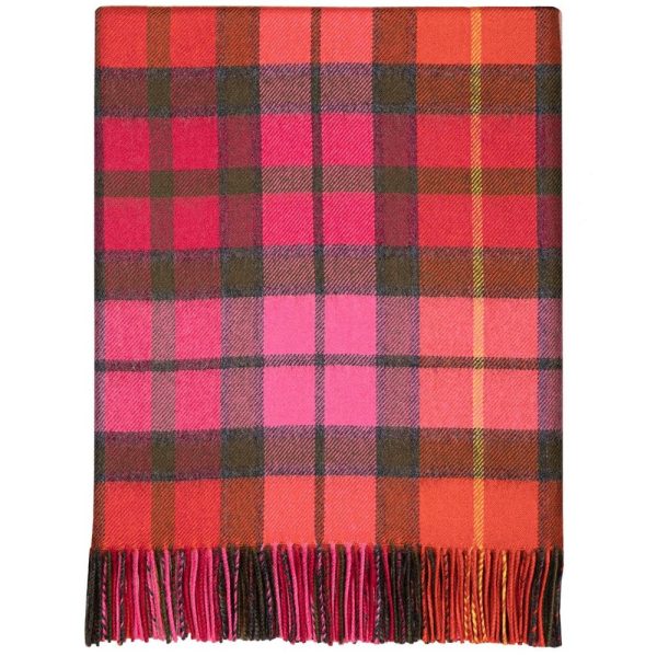Lambswool Blanket - Buchanan Rose Tartan