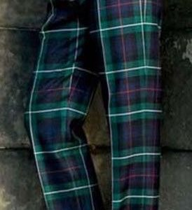 Mens Luxury Military Style Tartan Trews