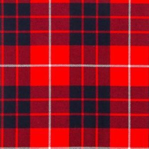 Hamilton Red Modern 16oz Tartan Fabric