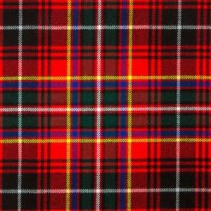 Innes Red Modern 16oz Tartan Fabric