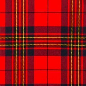 Leslie Red Modern 16oz Tartan Fabric
