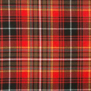 MacInnes Red Weathered 16oz Tartan Fabric
