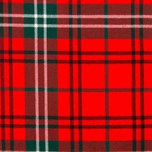 Morrison Red Modern 16oz Tartan Fabric