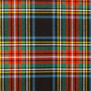 Stewart Black Ancient 16oz Tartan Fabric