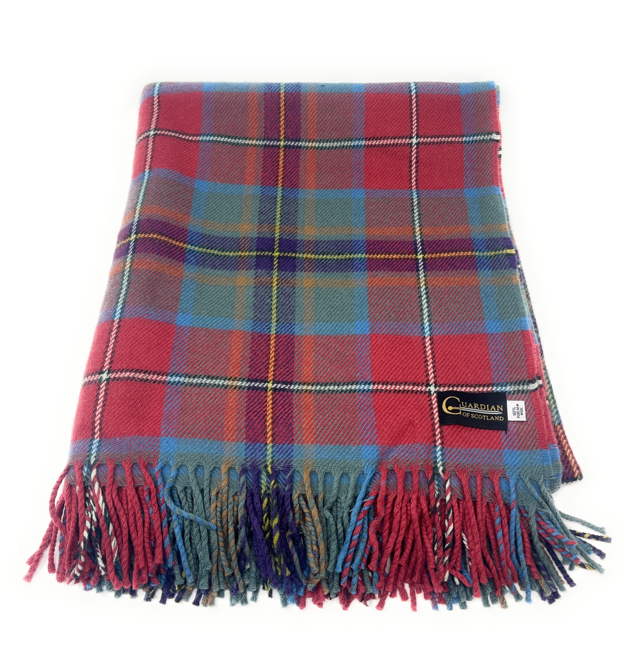 Lambswool Blanket - Guardian of Scotland Weathered Tartan