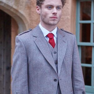 Clunie Jacket and 5 Button Vest - Russet