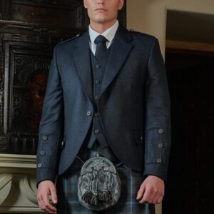 Crail Jacket and 5 Button Vest - Midnight