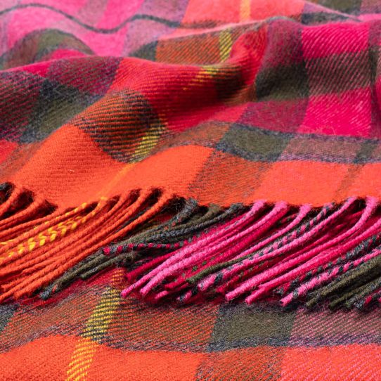 Lambswool Serape - Buchanan Rose Tartan - Image 2