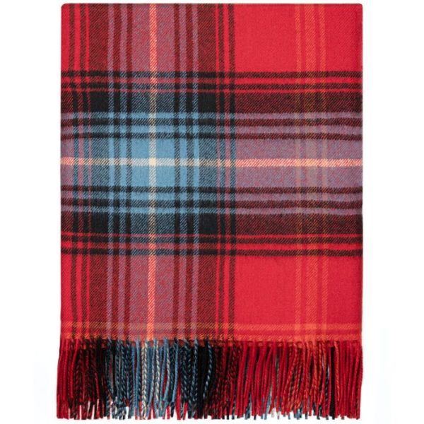 Lambswool Blanket - Lochcarron Ruby Tartan