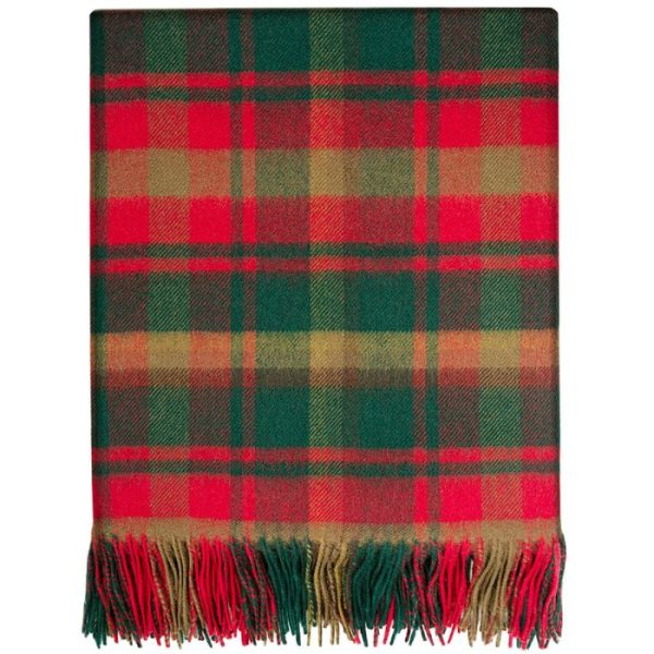 Lambswool Blanket - Maple Leaf Canadian Tartan