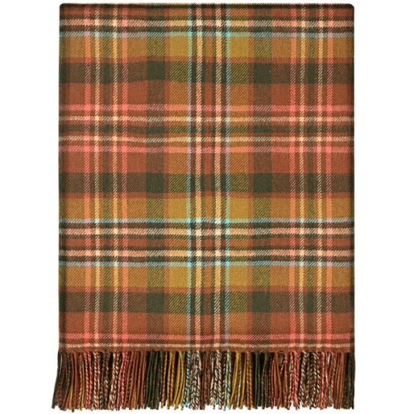 Lambswool Blanket - Scott Green Antique Tartan