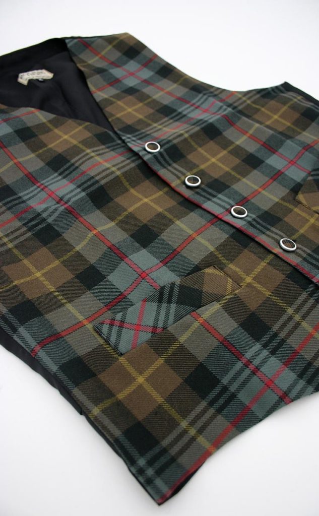 Mens Tartan Waistcoat