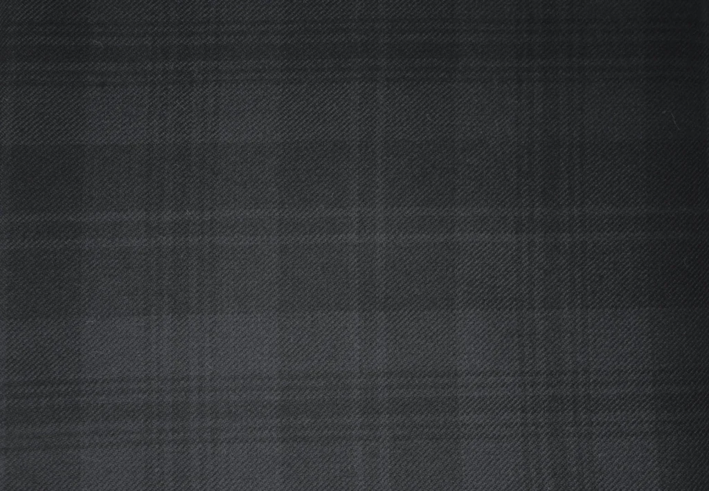 Great Scot Black Lightweight Tartan Fabric