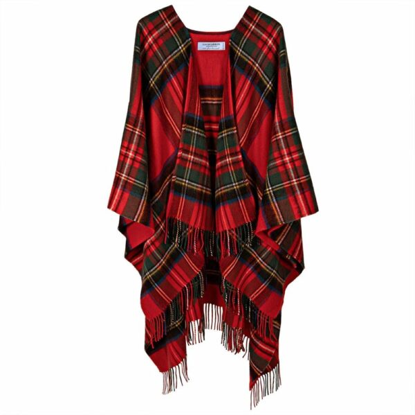 Lambswool Serape - Stewart Royal Modern Tartan