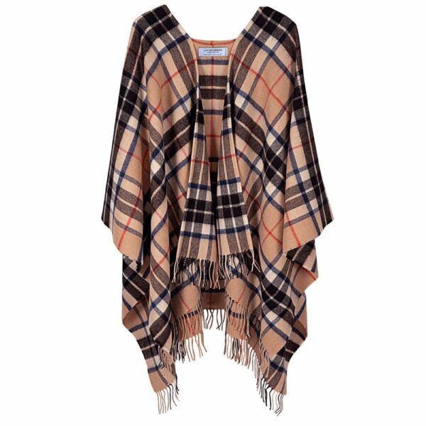 Lambswool Serape - Thomson Camel Tartan