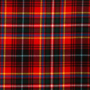 Innes Red Modern 13oz Tartan Fabric