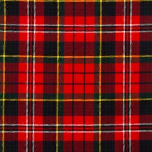 MacPherson Red Modern 13oz Tartan Fabric