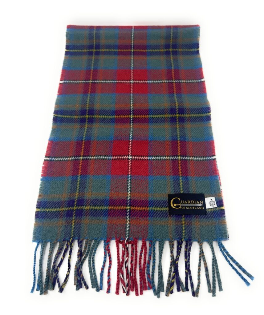 Guardian of Scotland Weathered 100% Brushed Lambswool Tartan Scarf