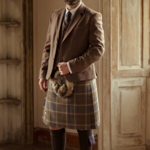 Cullen Jacket and 5 Button Vest - Umber