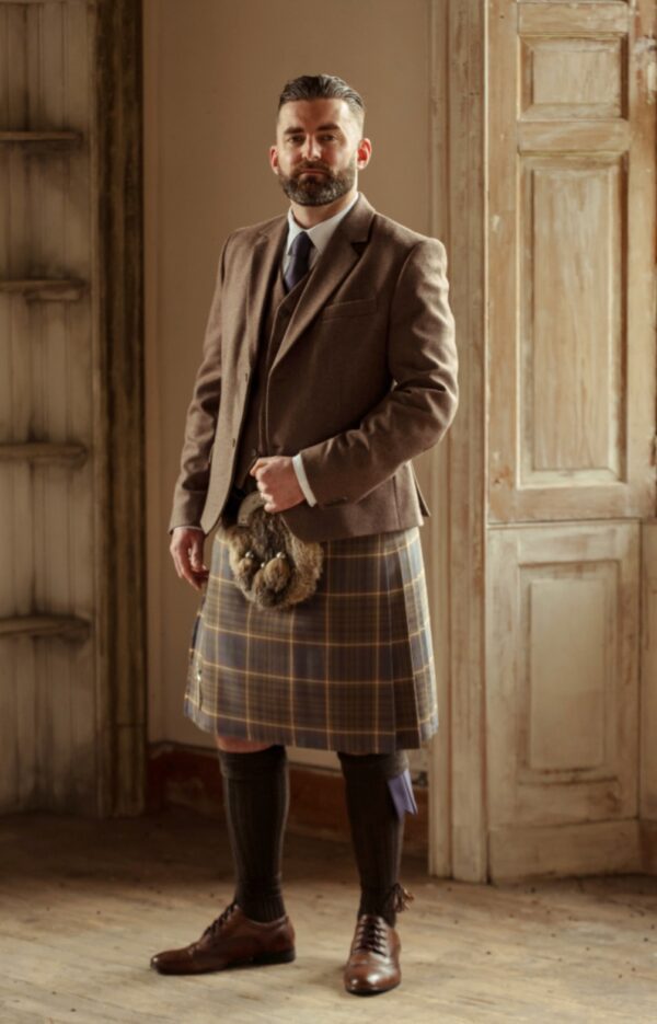 Cullen Jacket and 5 Button Vest - Umber