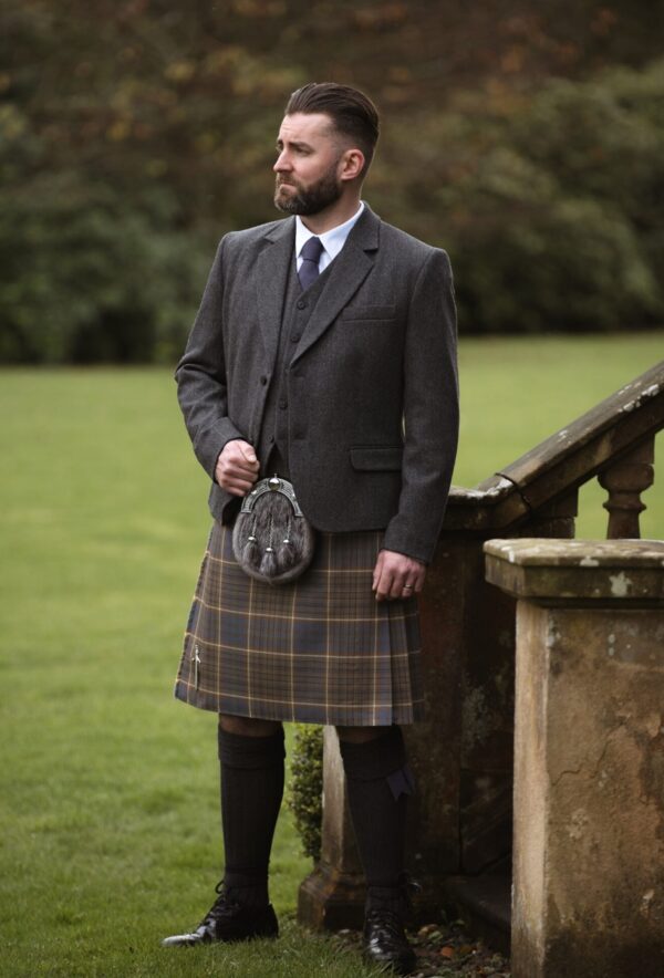 Cullen Jacket and 5 Button Vest - Coal
