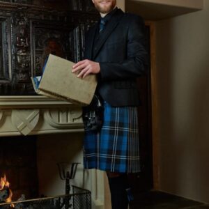 Clunie Jacket and 5 Button Vest - Black