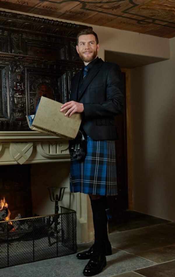 Clunie Jacket and 5 Button Vest - Black