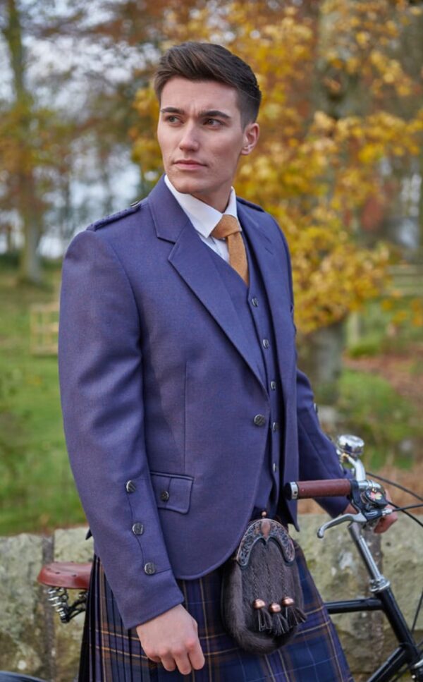 Crail Jacket and 5 Button Vest - Twilight