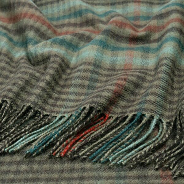 Lambswool Blanket - Forth Weathered Glen Check - Image 2