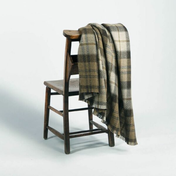 Bracken British Wool Blanket - Lochaber Pearl - Image 3