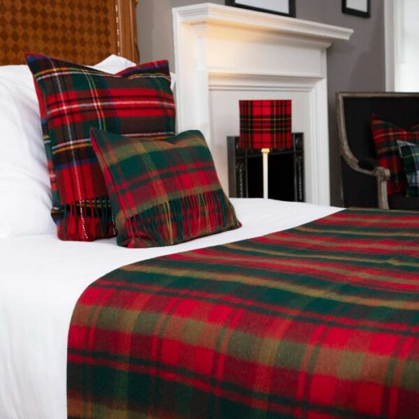 Lambswool Cushion - Maple Leaf Canadian Tartan (Large) - Image 3