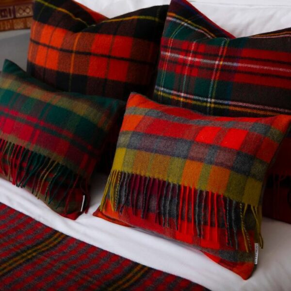 Lambswool Cushion - Buchanan Berry Tartan (Small) - Image 3